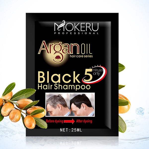 Argan Oil Black Hair Color Shampoo | Give You Black Hair Everyday