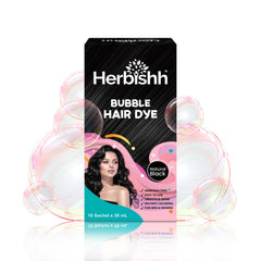 Black Bubble Foam Color Hair Dye Shampoo Cream.