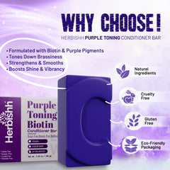 Purple Toning Biotin Conditioner Bar