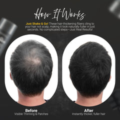 12 gm Herbishh Koloret Hair Building Fibers – Black Hair care.