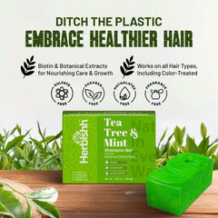 Tea Tree and Mint Shampoo Bar healthier hair 