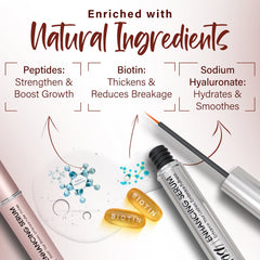 Herbishh Eyelash & Eyebrow Enhancing Serum Combo .