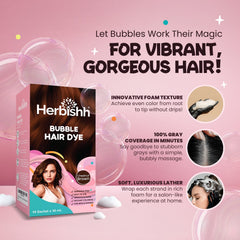 Chestnut Brown Bubble Foam Hair Dye Shampoo Cream.