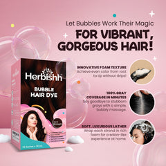 Dark Brown Bubble Foam Color Hair Dye Shampoo Cream.