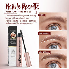 Herbishh Eyebrow Enhancing Serum Before and after 