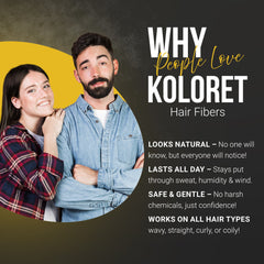 27.5 gm Herbishh Koloret Hair Building Fibers – Black Hair fiber spray.