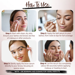 Herbishh Eyelash & Eyebrow Enhancing Serum Combo Easy to use