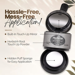 Herbishh Koloret Root Touch-Up Powder – Natural Black 4 gm Hair care.