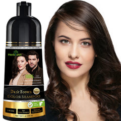 Herbishh Dark Brown Hair Color Shampoo-200ml Hair Dye.