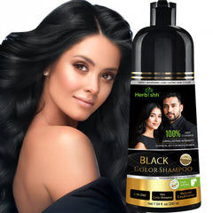 Herbishh Black Hair Color Shampoo-200ml Hair Dye.