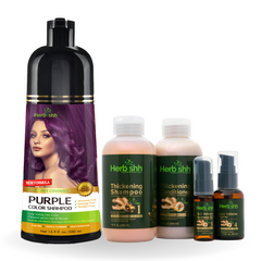 AS - Color Shampoo & Hair Volumizing Kit - HERBISHH Hair Dye.