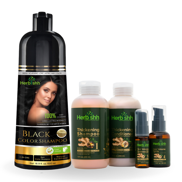 Color Shampoo with Hair Volumizing Kit- Herbishh