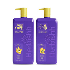 Just Curls Shampoo & Conditioner Set - Herbishh Health & Beauty.