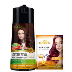 PPD Free Natural Hair Dye Color Shampoo - Herbishh Hair Dye.