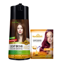 PPD Free Natural Hair Dye Color Shampoo - Herbishh Hair Dye.