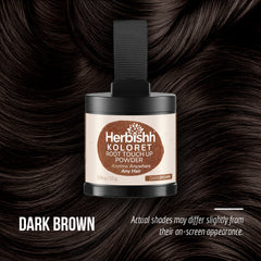 Herbishh Koloret Root Touch-Up Powder – Dark Brown 10 gm Hair care.