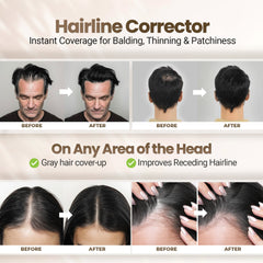 Herbishh Koloret Root Touch-Up Powder – Natural Black Before After 