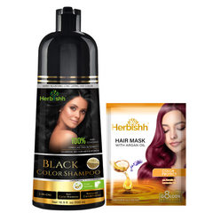 BUY 1 Bottle of 500ml  Color Shampoo- Herbishh Hair Dye.