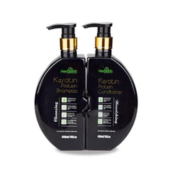 Keratin Shampoo & Conditioner Duo- Herbishh Hair care.
