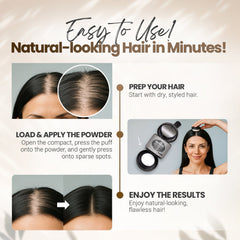 Herbishh Koloret Root Touch-Up Powder – Natural Black Easy to use