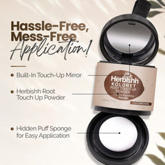 Herbishh Koloret Root Touch-Up Powder – Dark Brown 10 gm Hair care. Easy application 