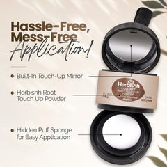 Herbishh Koloret Root Touch-Up Powder – Dark Brown 4 gm Hair care. Hassle free