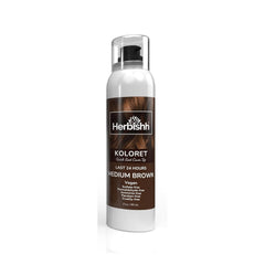 Koloret Quick Root Touch Up Hair Color Spray Medium Brown- Herbishh