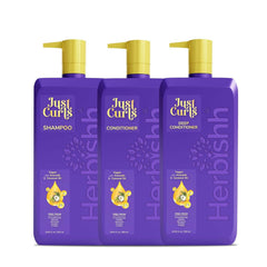 Just Curls Shampoo, Conditioner and Mask Set - Herbishh Health & Beauty.