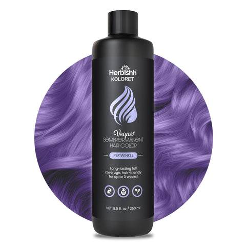 Herbishh Koloret Semi Permanent Hair Color -Periwinkle Hair care.