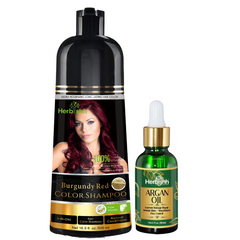 AS-BUY 1 Color shampoo & GET 1 Argan Oil - Herbishh Hair Dye.