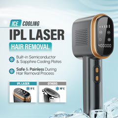 Herbishh IPL Laser Hair Removal Device- Black