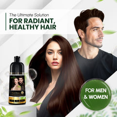 Herbishh Dark Brown Hair Color Shampoo-200ml Hair Dye.