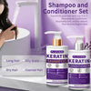 Keratin Shampoo & Conditioner Set | Repair & Smooth Dry Damaged Hair | Hydrating Anti-Frizz Hair Care Duo