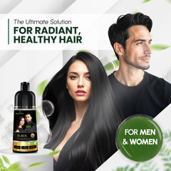 Herbishh Black Hair Color Shampoo-200ml Hair Dye.
