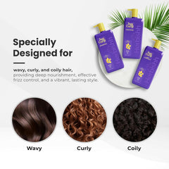 Just Curls Shampoo, Conditioner and Mask Set - Herbishh Health & Beauty.