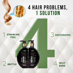Keratin Shampoo & Conditioner Duo- Herbishh Hair care.