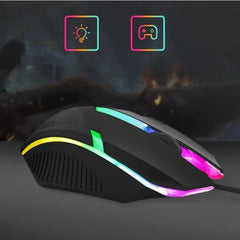 Colorful RGB Wired Gaming Mouse 1600 DPI USB Optical