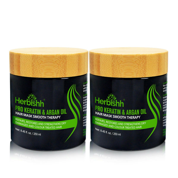 Pro-Keratin & Argan Hair Mask- Pack of 2