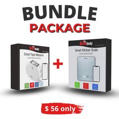 Bundle - Bisonbody Smart Kitchen Scale + Smart Body Tape Measure