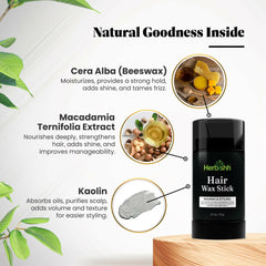 Herbishh Hair Wax Stick For Women & Men Hair Beauty.