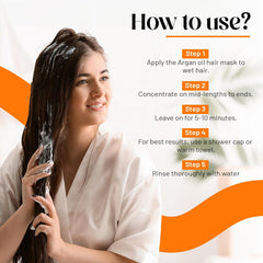 Herbishh argan oil hair mask-easy to use