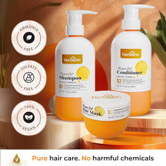 Herbishh Moroccan Argan Oil Shampoo and Conditioner Set with Hair Mask Hair care.