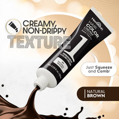 Herbishh Rapid Infusion Hair Color Cream squeeze and comb