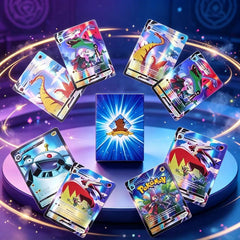 100 Piece Holographic Fantasy Trading Card Collection Set