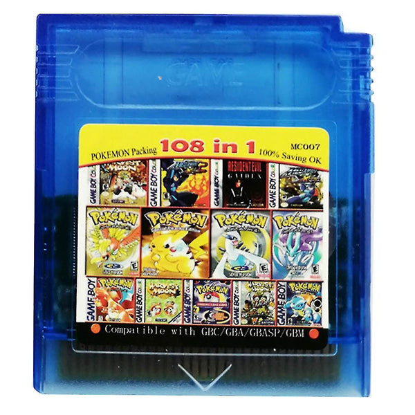 GBC 61-in-1 and 108-in-1 Retro Game Cartridge Set