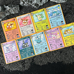 Cute Eeveelution DIY Proxy Trading Cards 9 Piece Set
