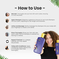 Just Curls Shampoo & Conditioner Set - Herbishh Health & Beauty.