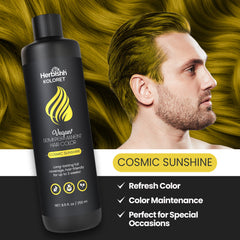 Herbishh Koloret Semi Permanent Hair Color - Cosmic Sunshine Hair care.