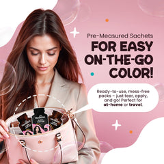Black Bubble Foam Color Hair Dye Shampoo Cream.
