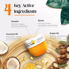 Herbishh argan oil hair mask-Herbal ingredients 